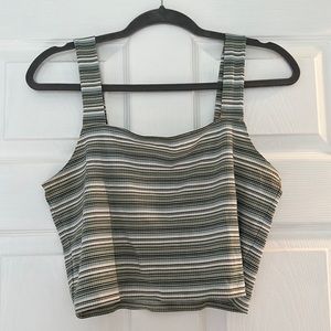 AE striped crop top